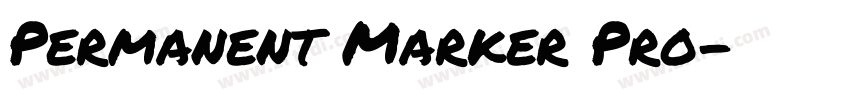 Permanent Marker Pro字体转换